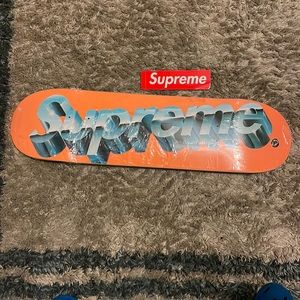 Supreme Chrome Logo Skateboard SS20 "Orange"